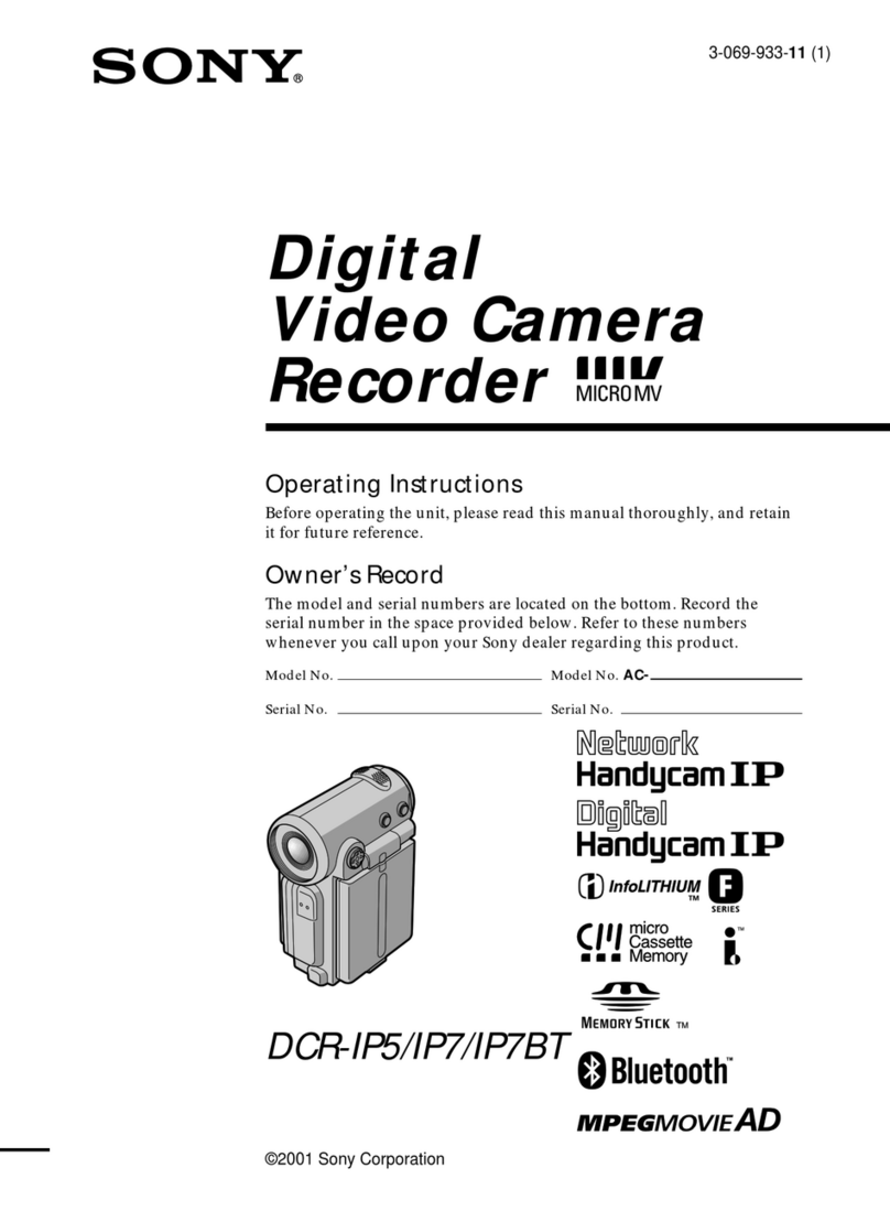 Sony MICROMV DCR-IP5 operating instructions