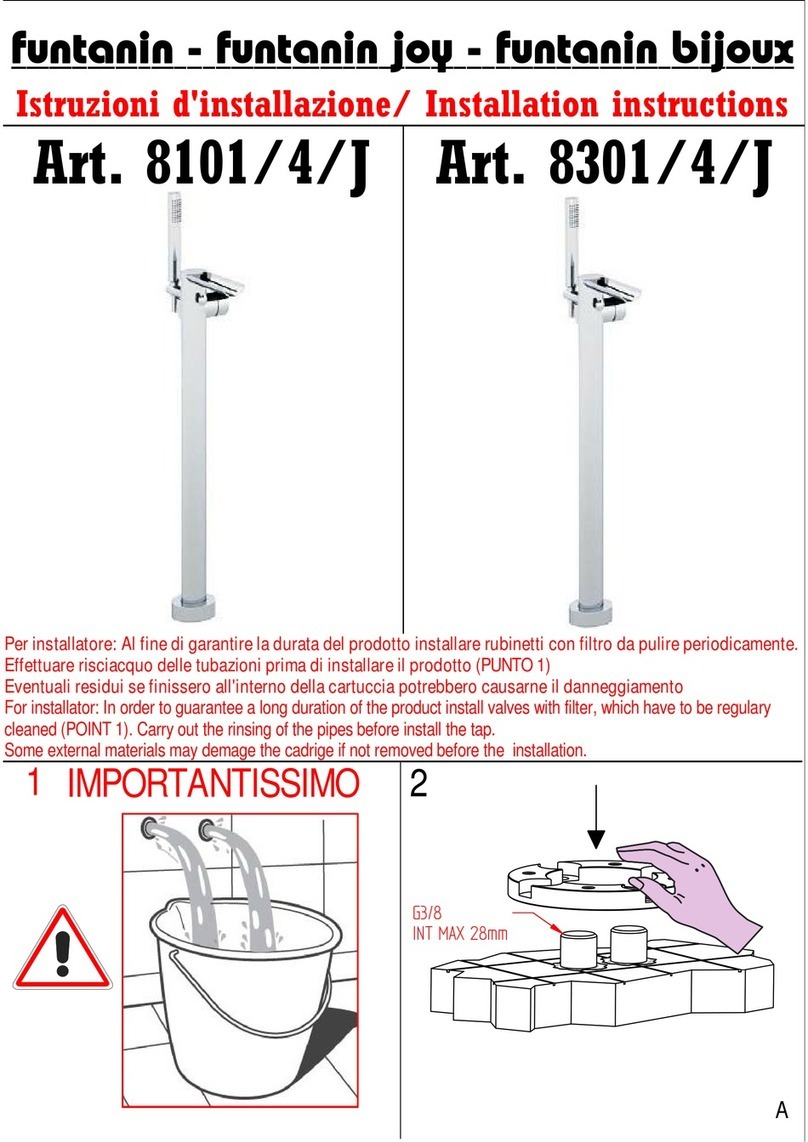 BELLOSTA 8101/4/J installation instructions
