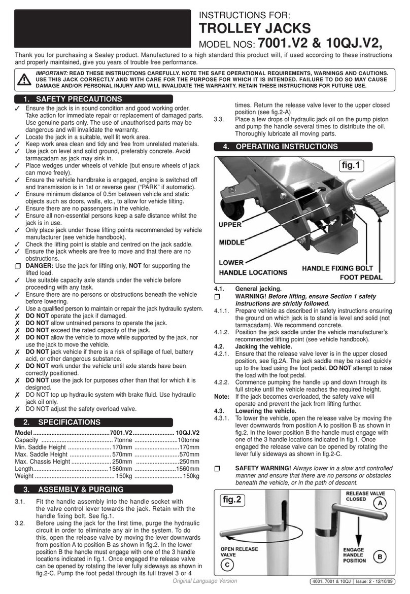 Sealey 7001.V2 instructions