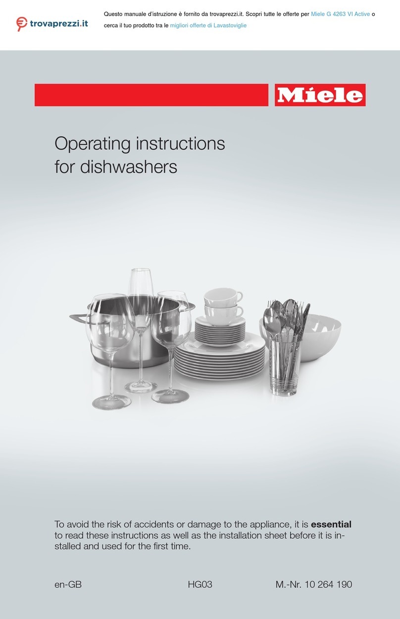 Miele G 4263 VI Active operating instructions
