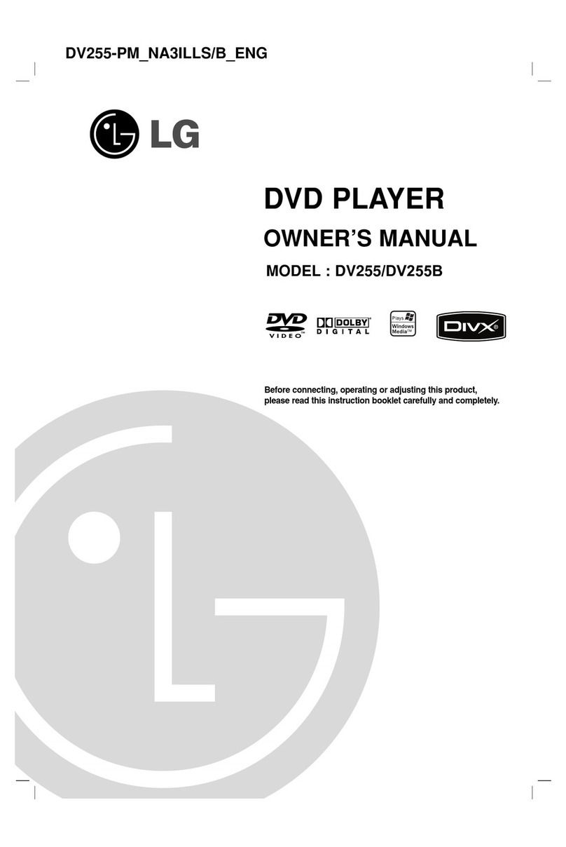 LG DV255 owner's manual