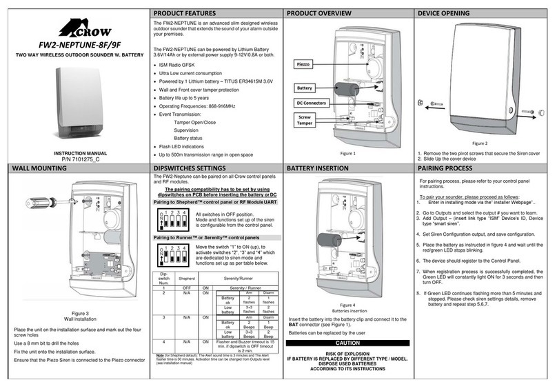 Crow FW2-NEPTUNE-8F instruction manual Crow FW2-NEPTUNE-8F instruction manual