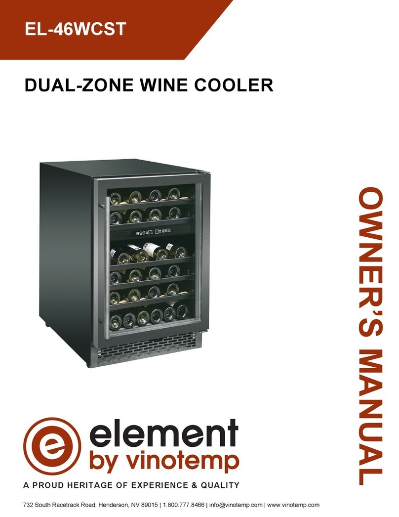 Vinotemp element EL-46WCST owner's manual