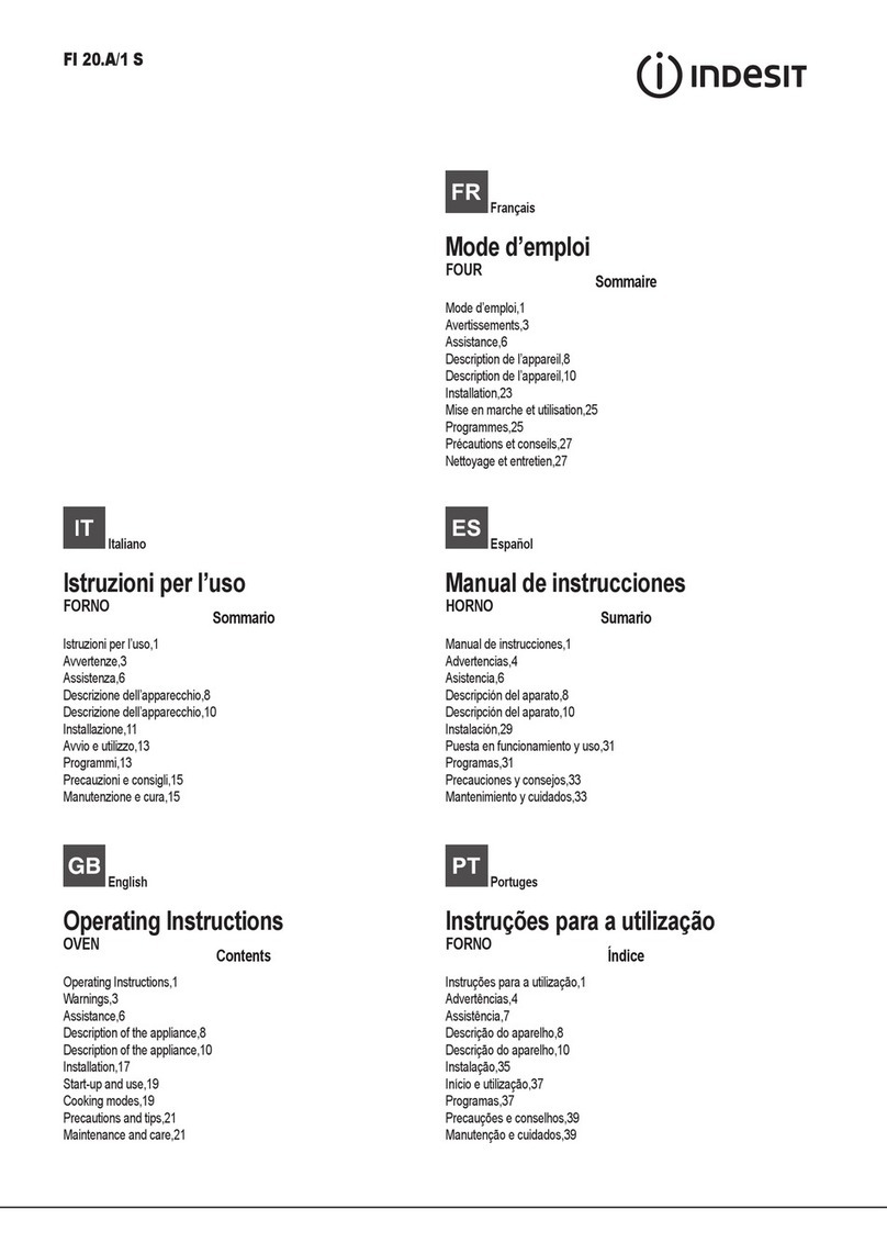 Indesit FI 20.A/1 S User manual