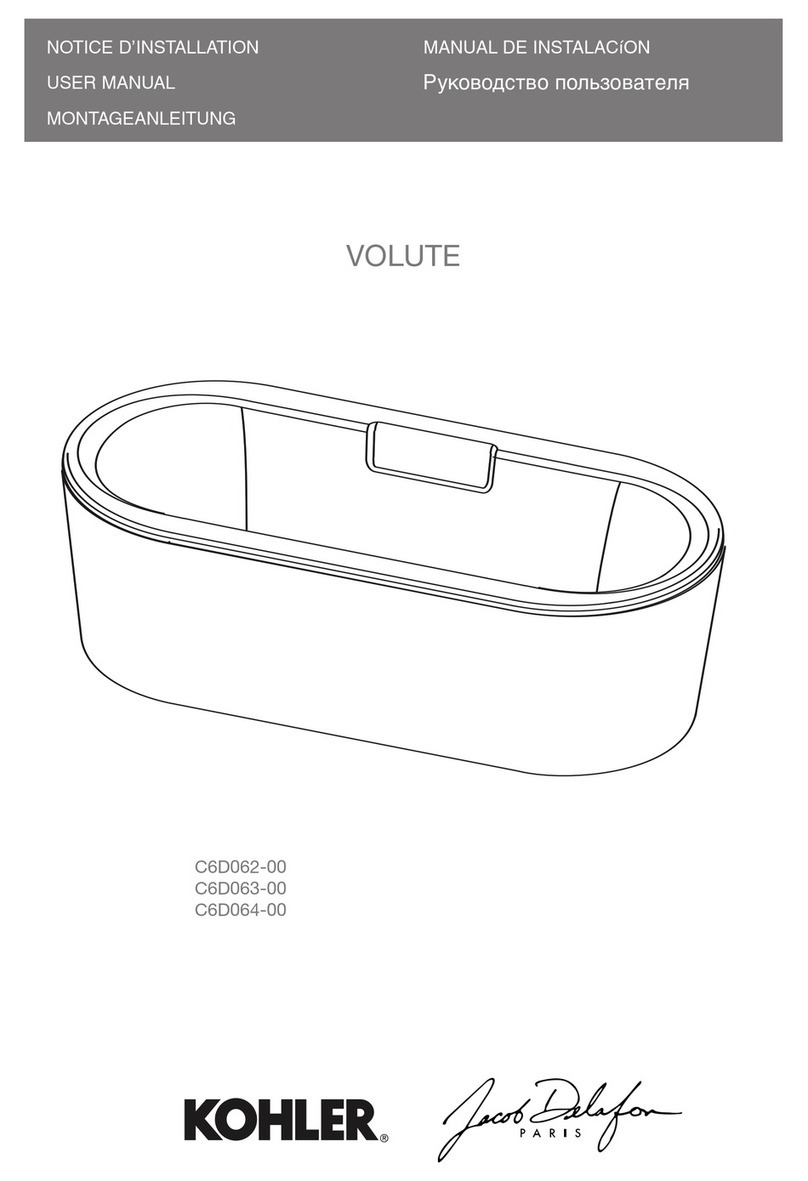 Kohler VOLUTE C6D062-00 User manual