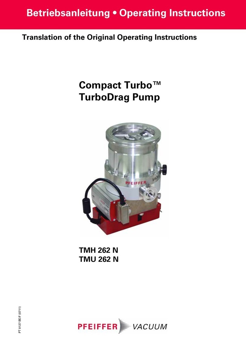 Pfeiffer Vacuum Compact Turbo TMH 262 N Translation of the original operating instructions