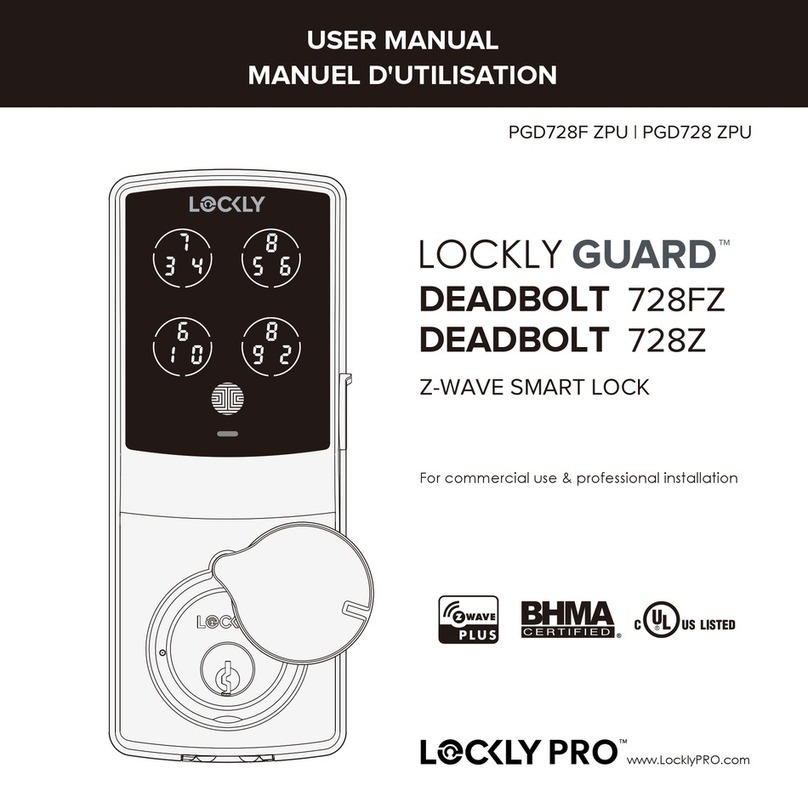 LOCKLY GUARD DEADBOLT 728Z user manual