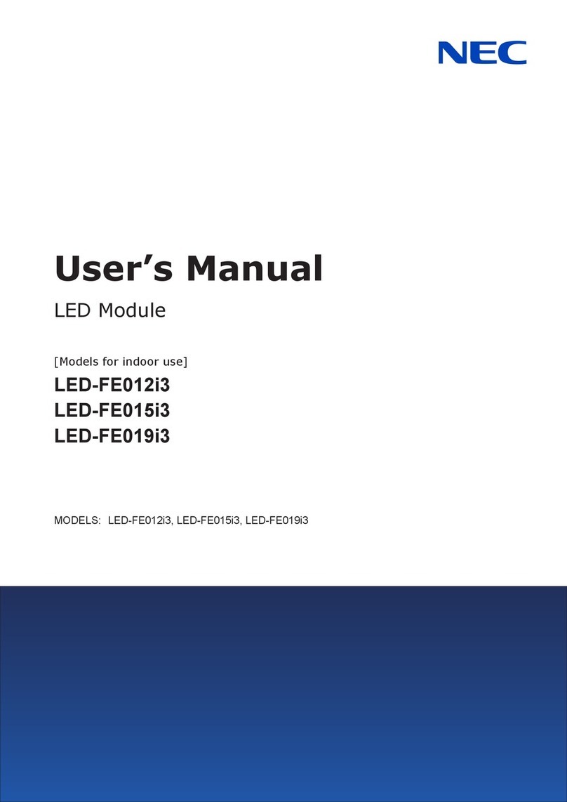 NEC LED-FE012i3 User manual