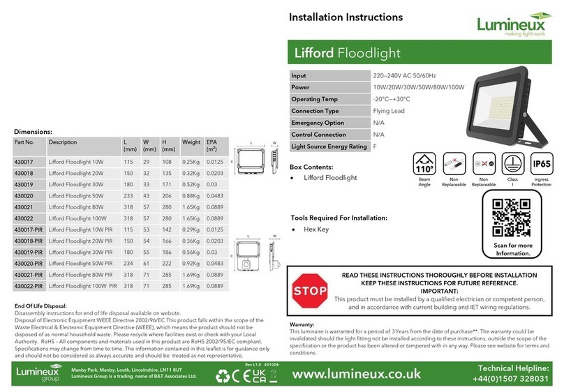 Lumineux Lifford User manual