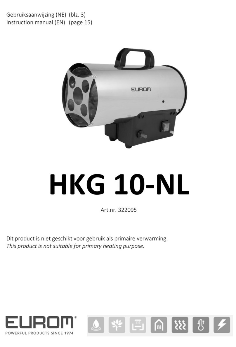 EUROM HKG 10-NL User manual EUROM HKG 10-NL User manual