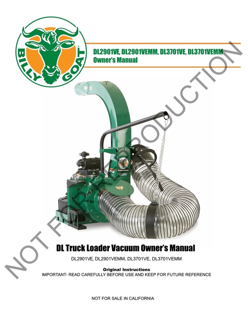 Billy Goat DL3701VE owner's manual
