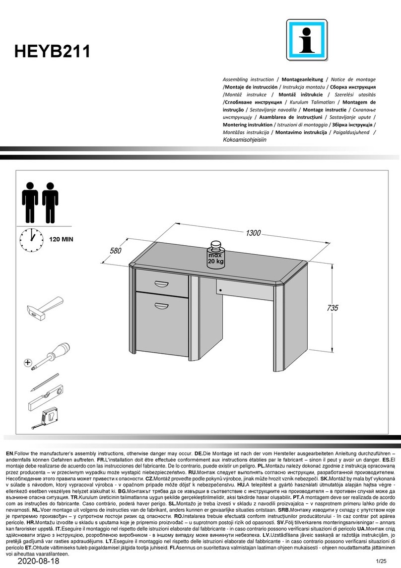 Forte HEYB211 Assembling Instruction