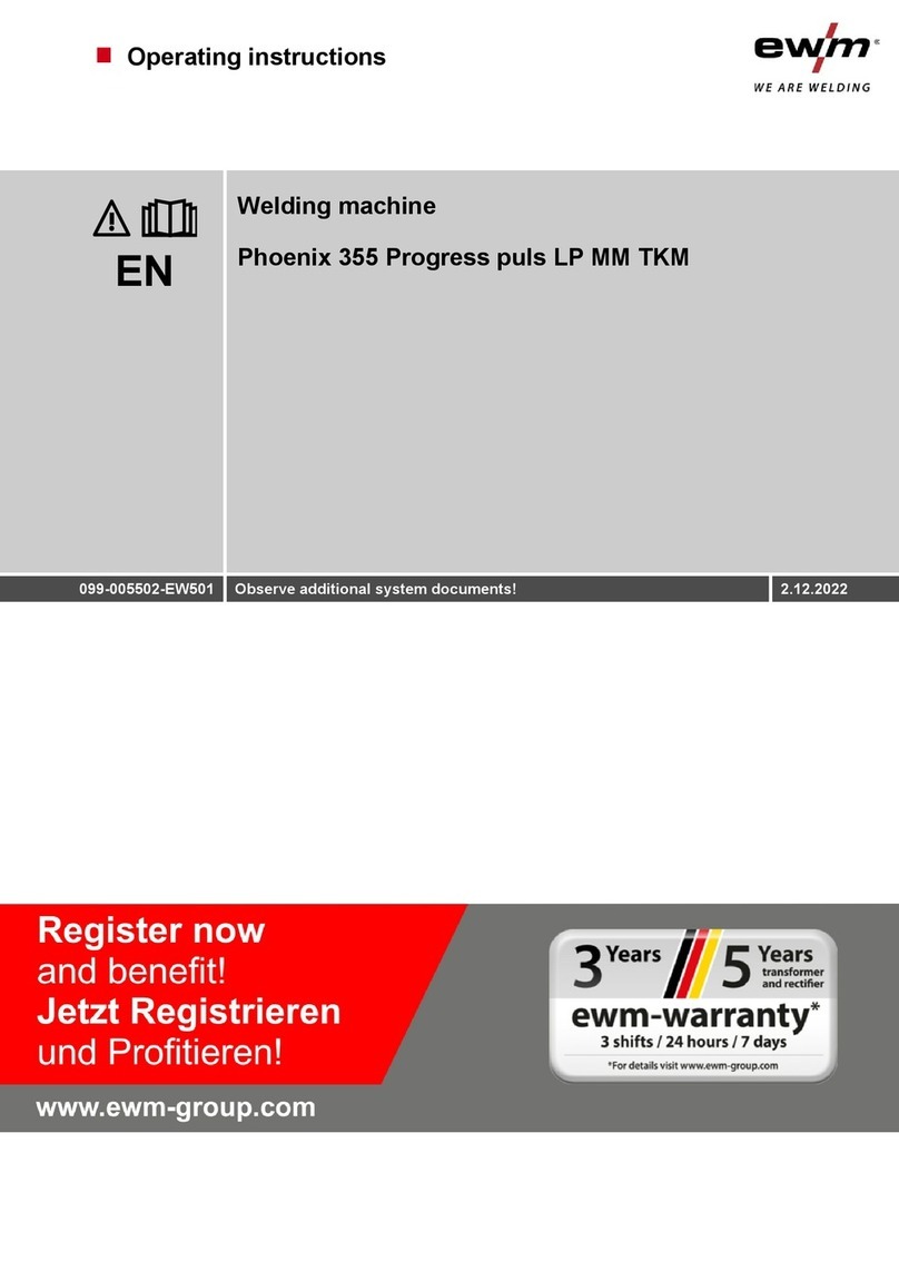 EWM Phoenix 355 Progress puls LP MM TKM User manual