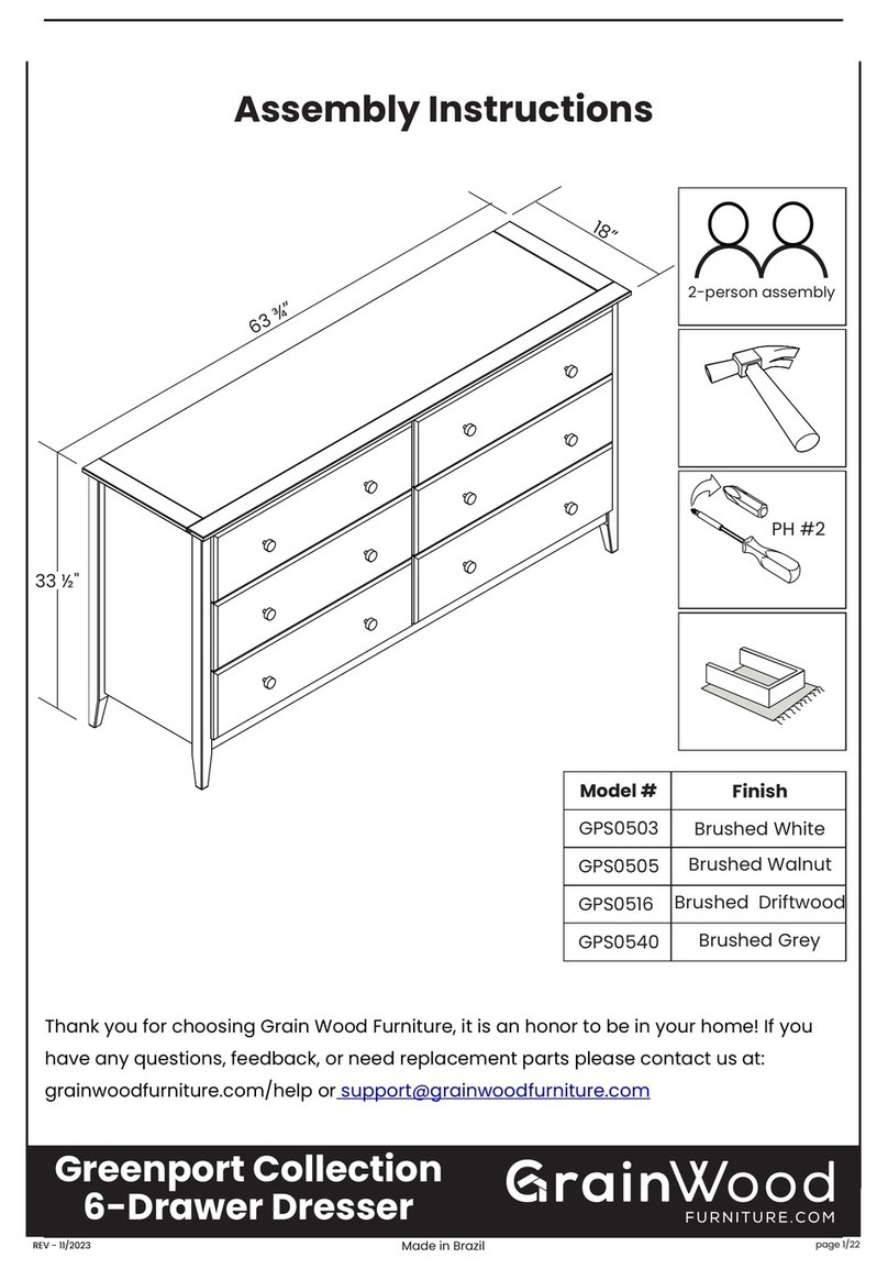 GrainWood Greenport GPS0503 Assembly instructions