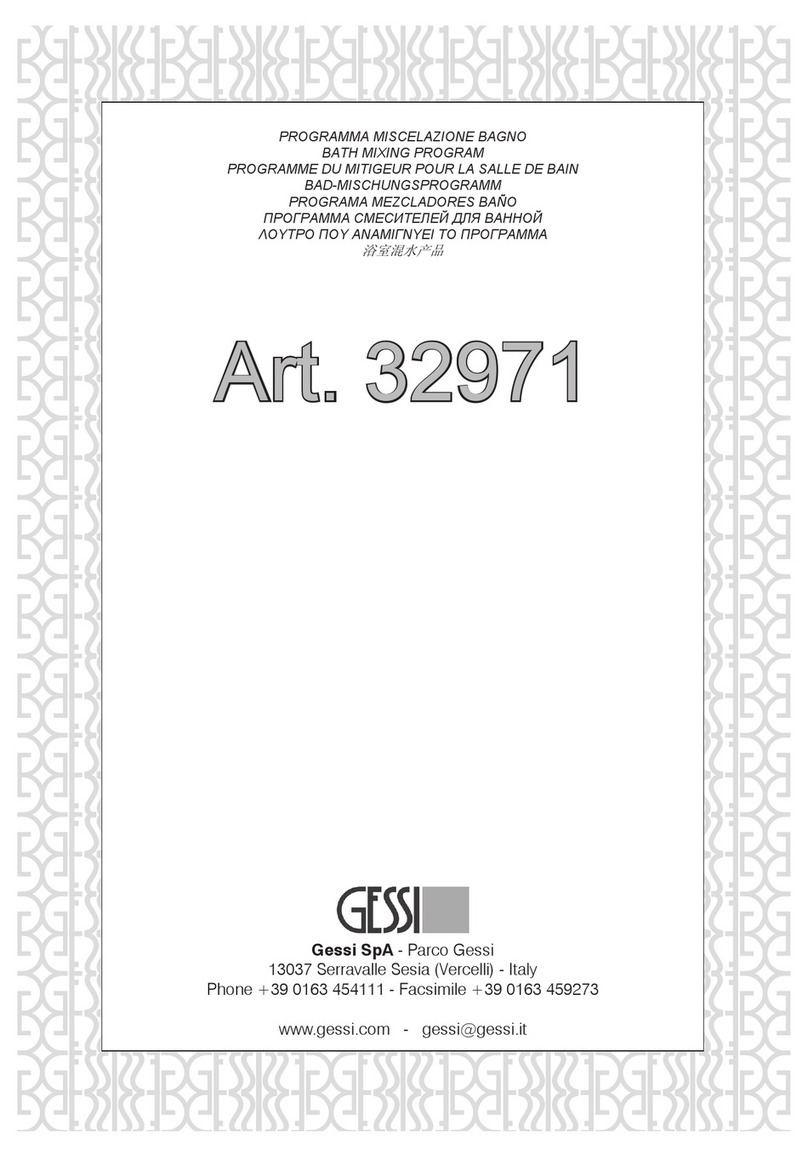 Gessi 32971 manual Gessi 32971 manual