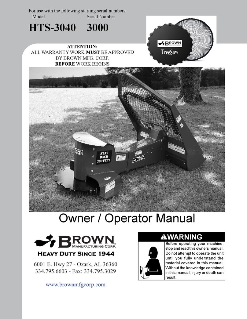 BROWN HTS-3040 User manual