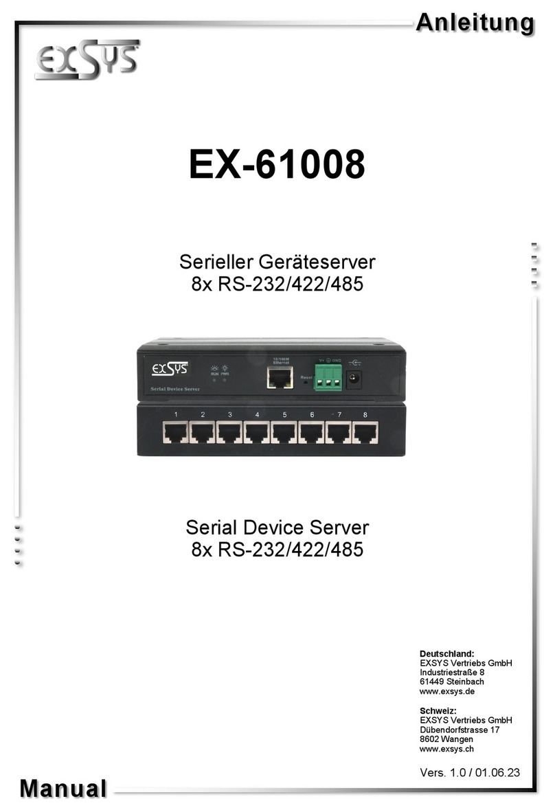 Exsys EX-61008 User manual