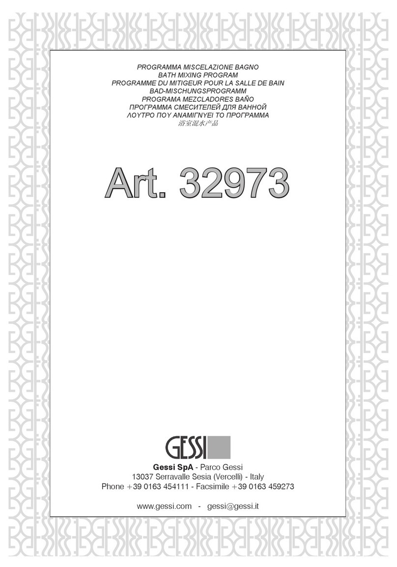 Gessi 32973 User manual