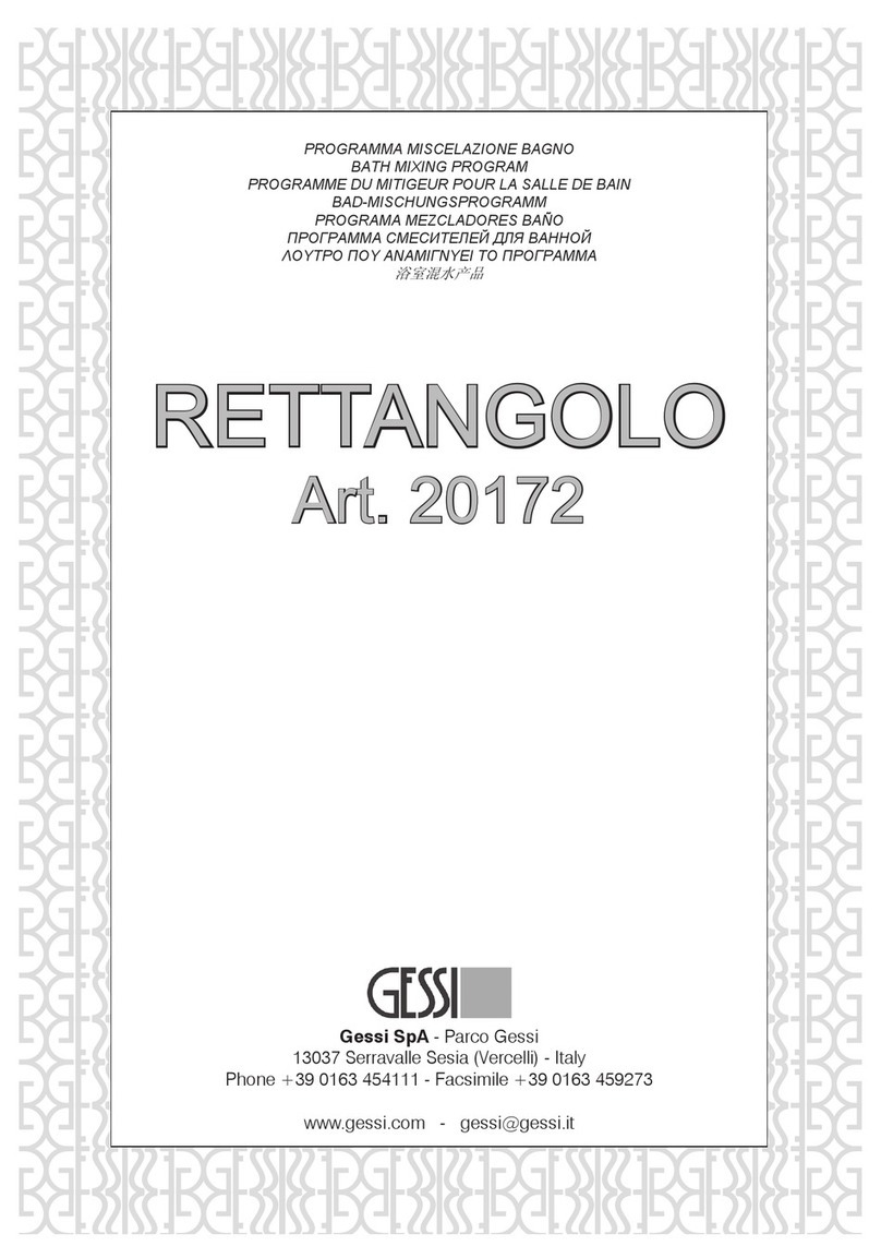 Gessi RETTANGOLO 20172 manual