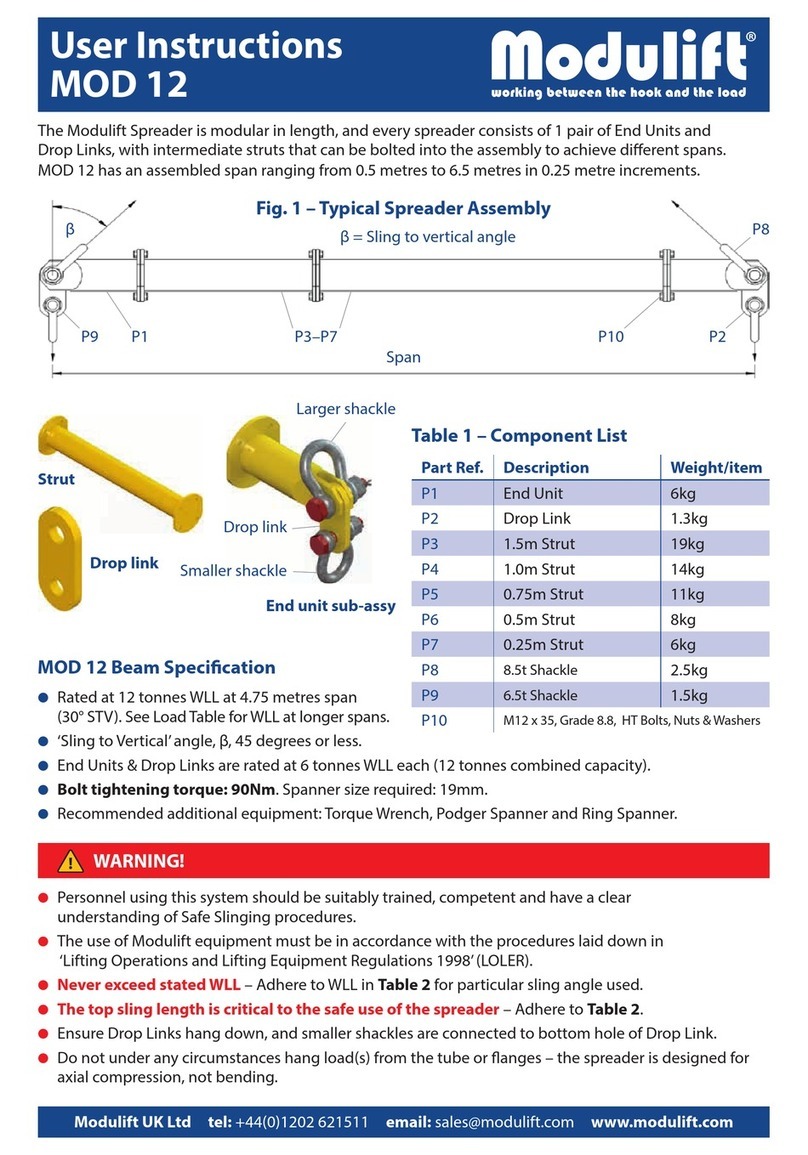 Modulift MOD 12 User manual