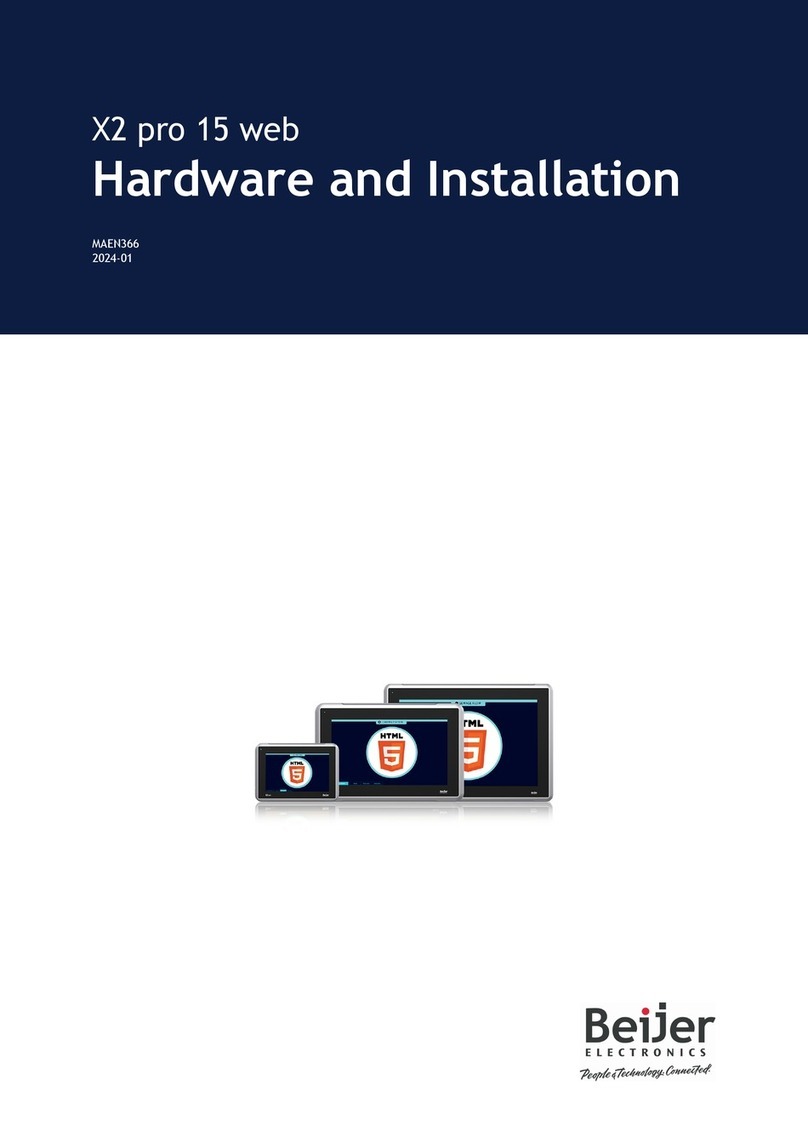 Beijer Electronics X2 pro 15 web User manual