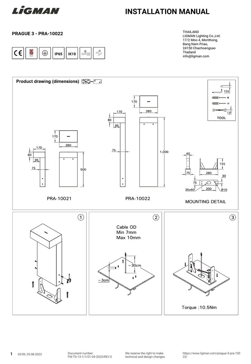 LIGMAN PRA-10022 User manual