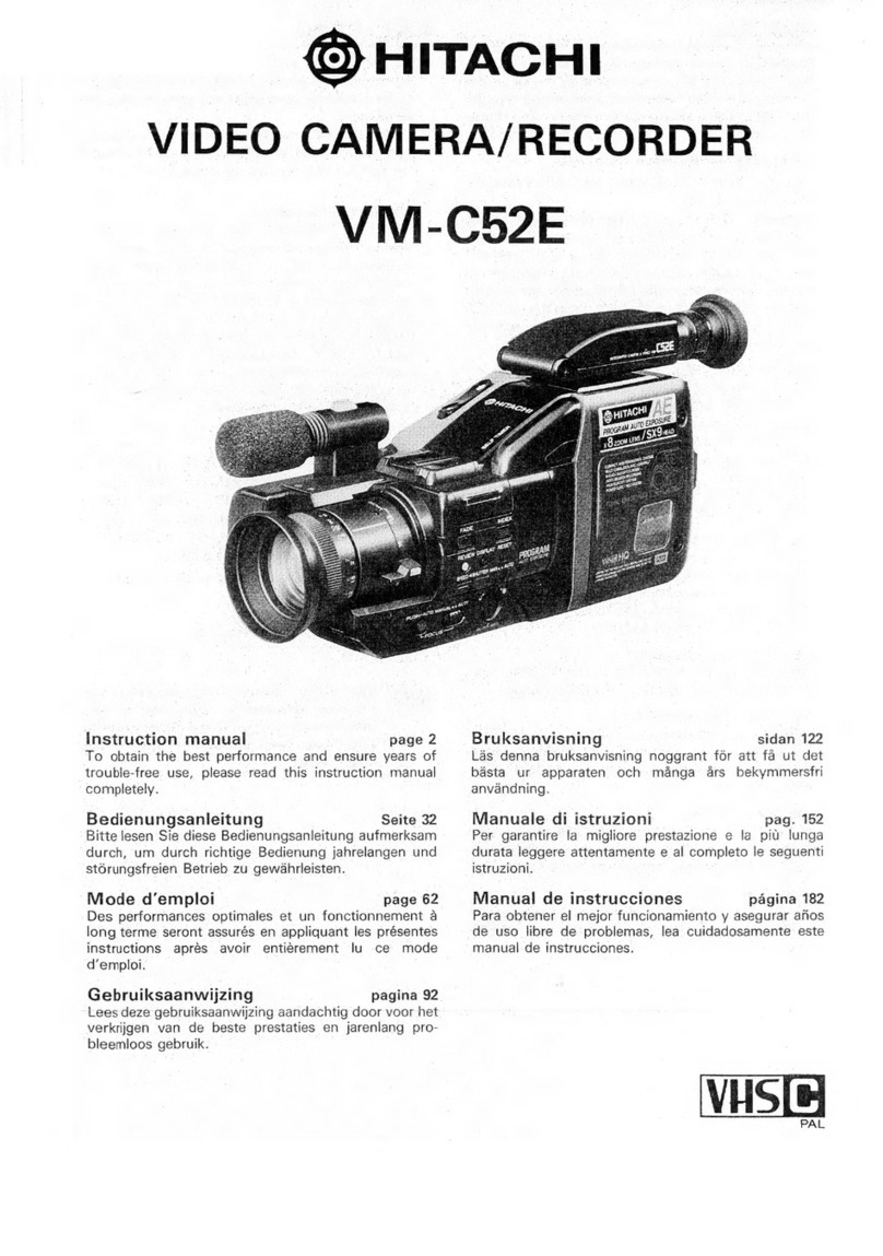Hitachi VM-C52E manual