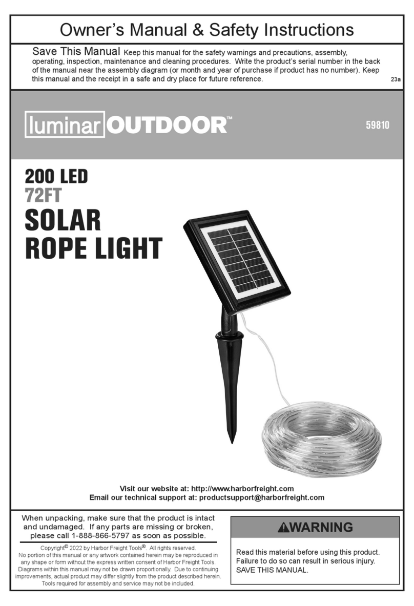 Luminar Outdoor 59810 Assembly instructions