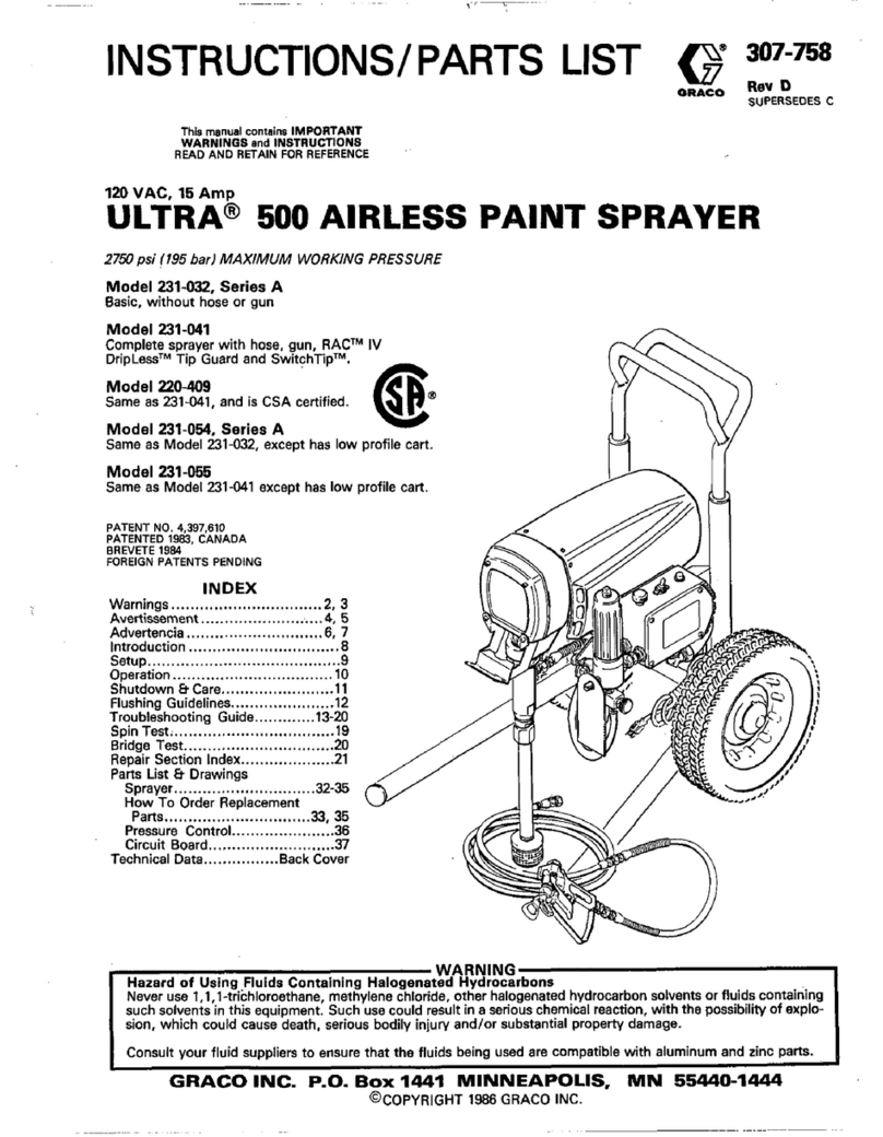 Graco ULTRA 500 Operation manual