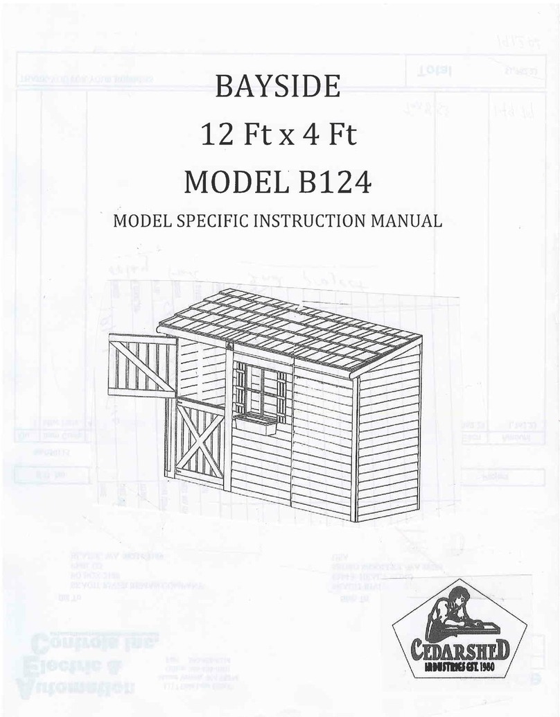 Cedarshed B124 User manual