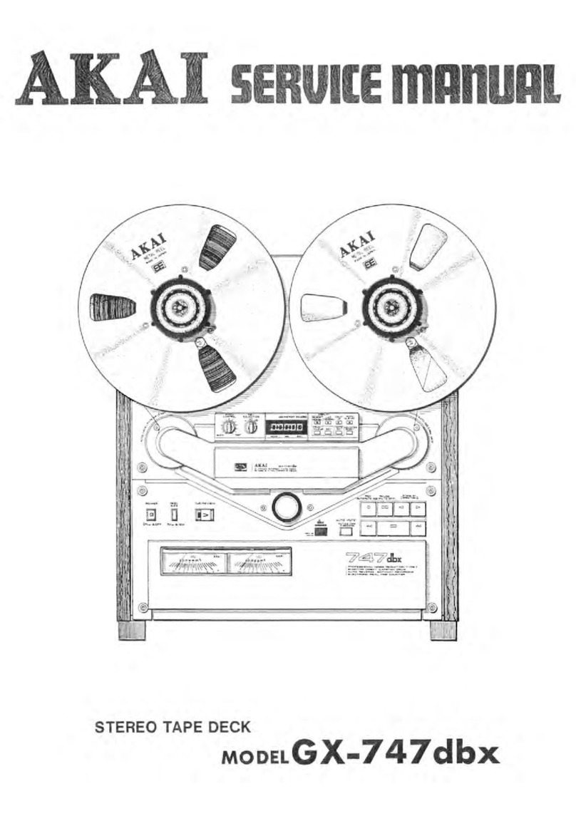 Akai GX-747 dbx User manual