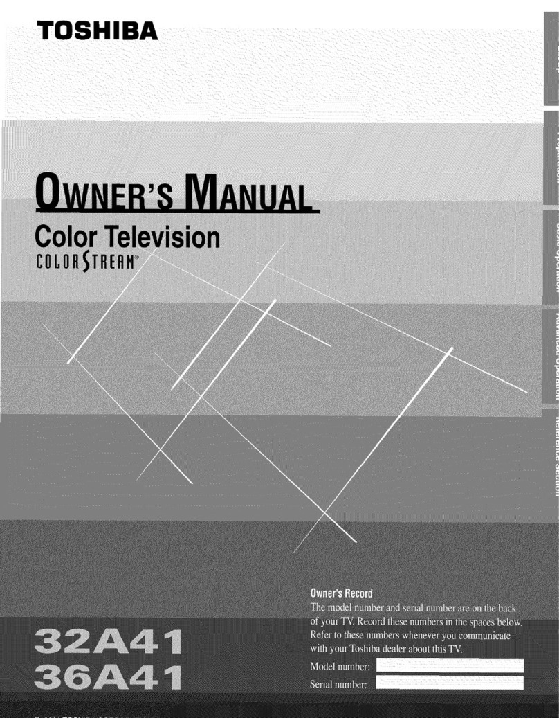 Toshiba 32A41 User manual Toshiba 32A41 User manual