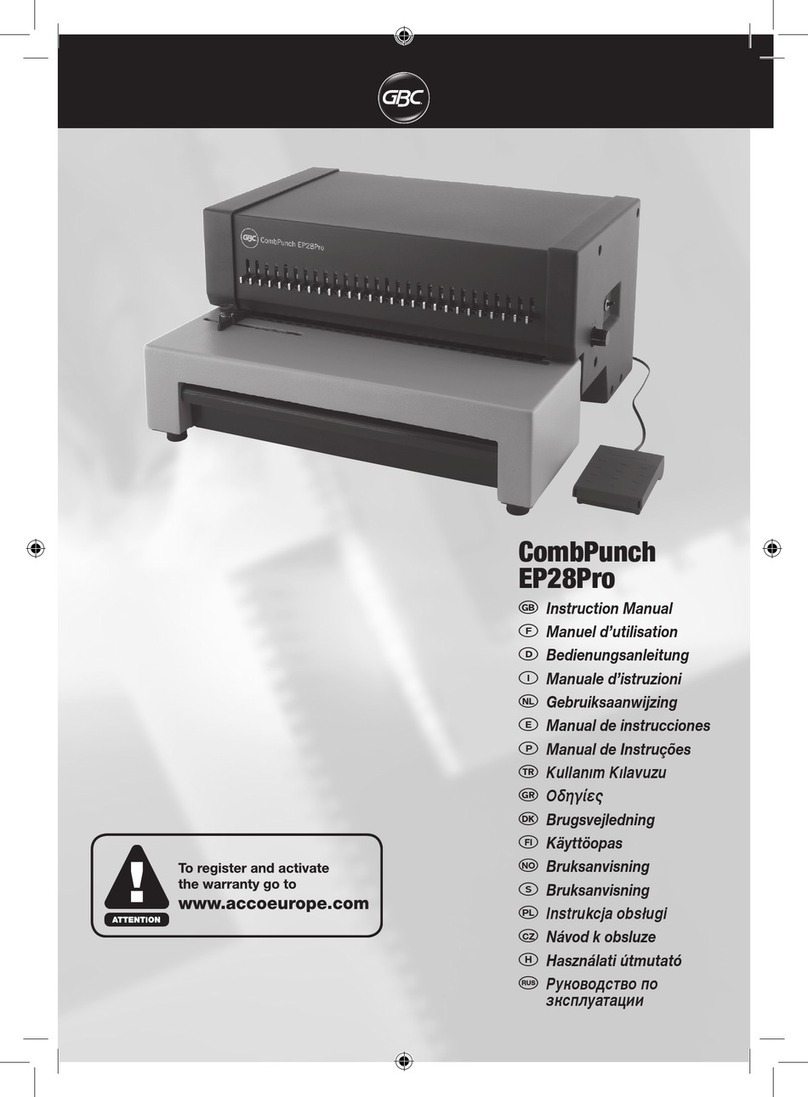 GBC CombPunch EP28Pro User manual