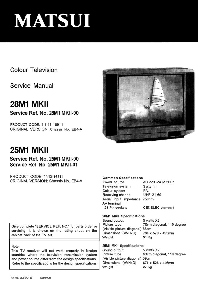 Matsui 28M1 MKII Service manual