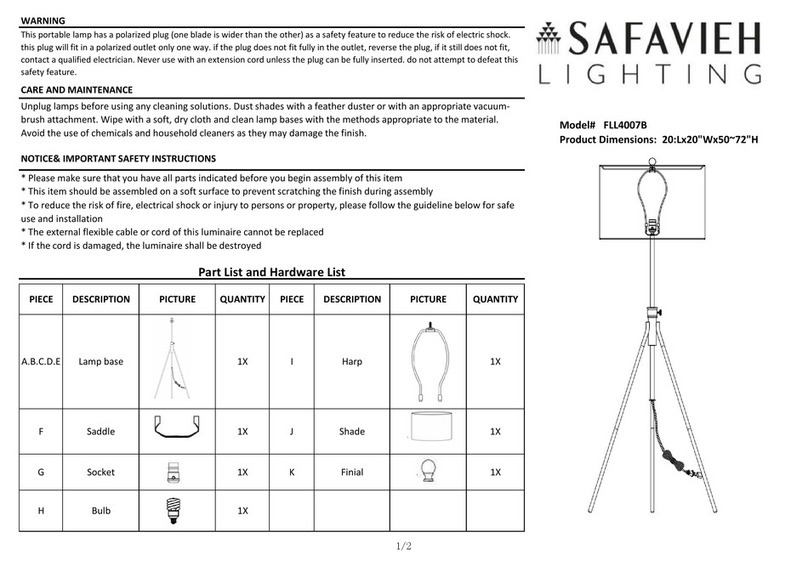 Safavieh CIPRIANA FLL4007B User manual Safavieh CIPRIANA FLL4007B User manual