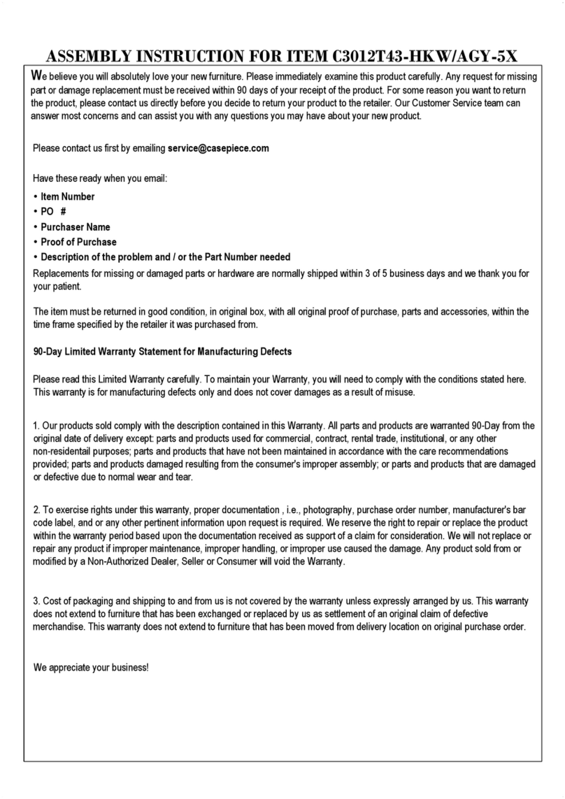 BED BATH & Beyond C3012T43-HKW/AGY-5X User manual