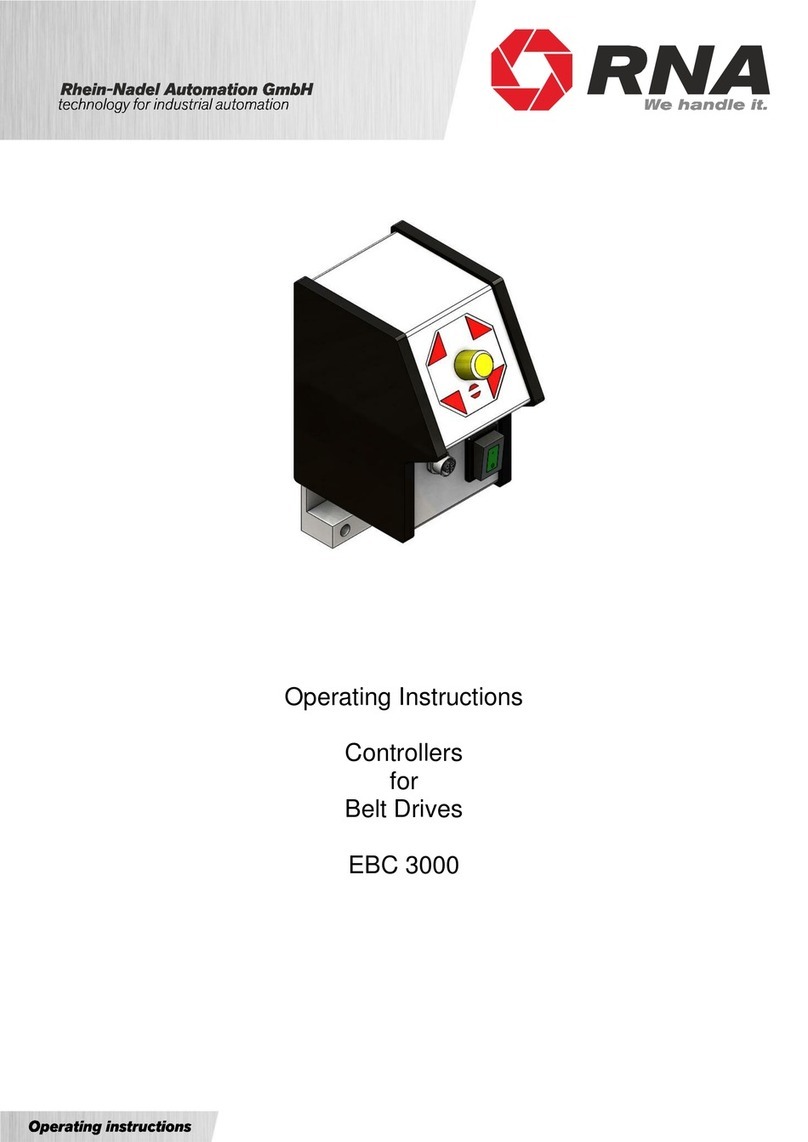 RNA EBC 3000 operating instructions