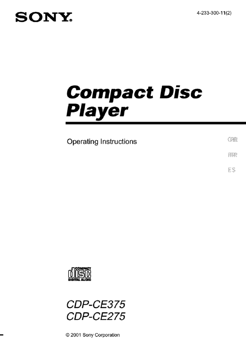 Sony CDP-CE375 operating instructions