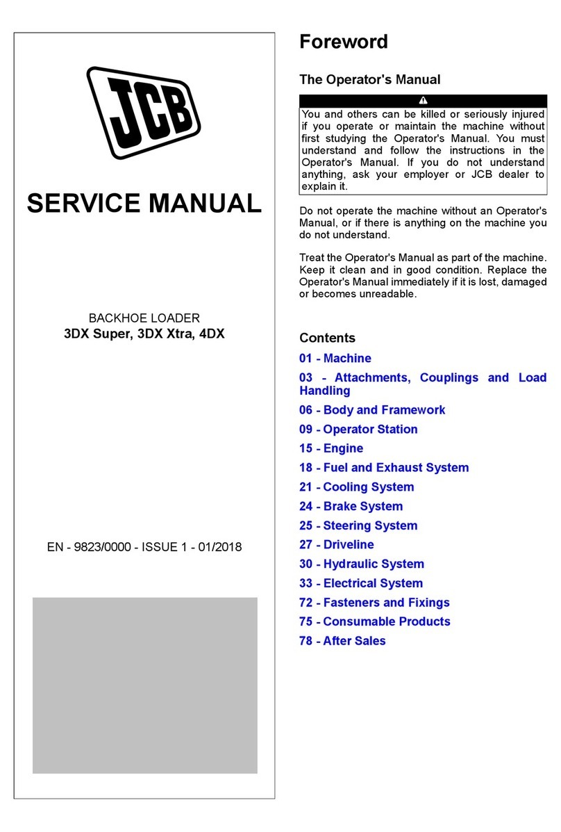 jcb 3DX Super User manual
