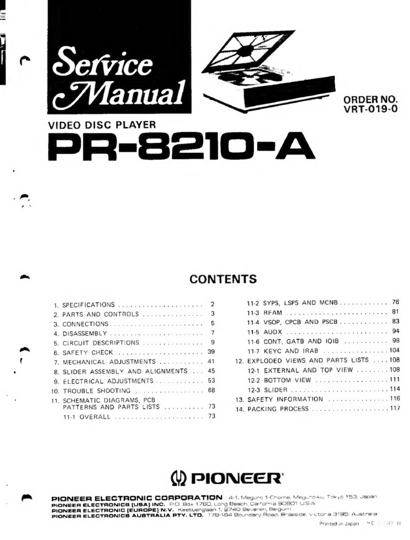 Pioneer PR-8210-A User manual