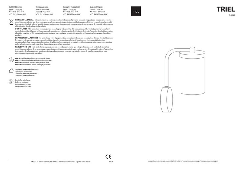 MDC TRIEL 5-8832 quick start guide
