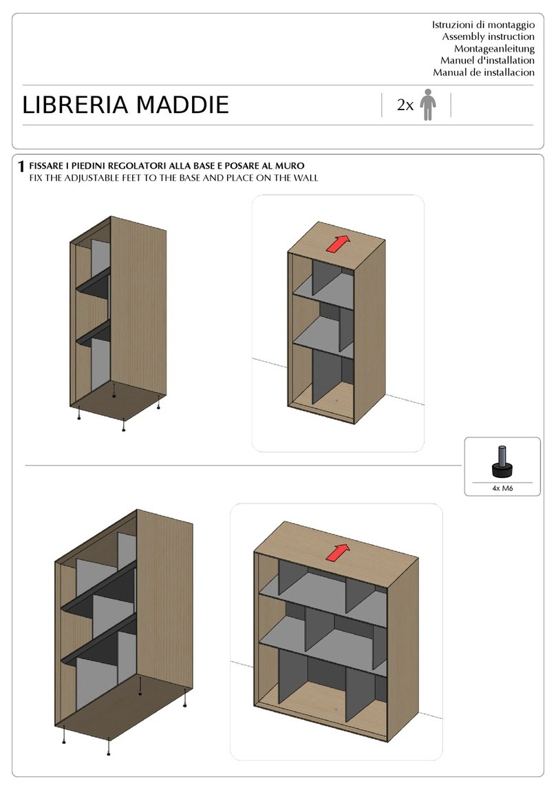 diotti Maddie Bookcase Assembly instruction