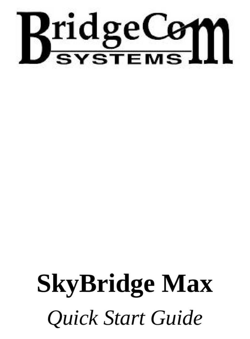 BridgeComSystems SkyBridge Max quick start guide