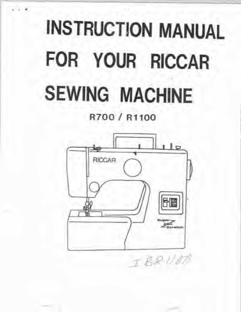 Riccar R700 instruction manual