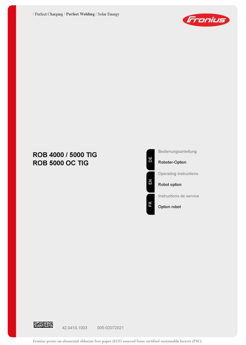 FRO­NIUS ROB 4000 TIG User manual
