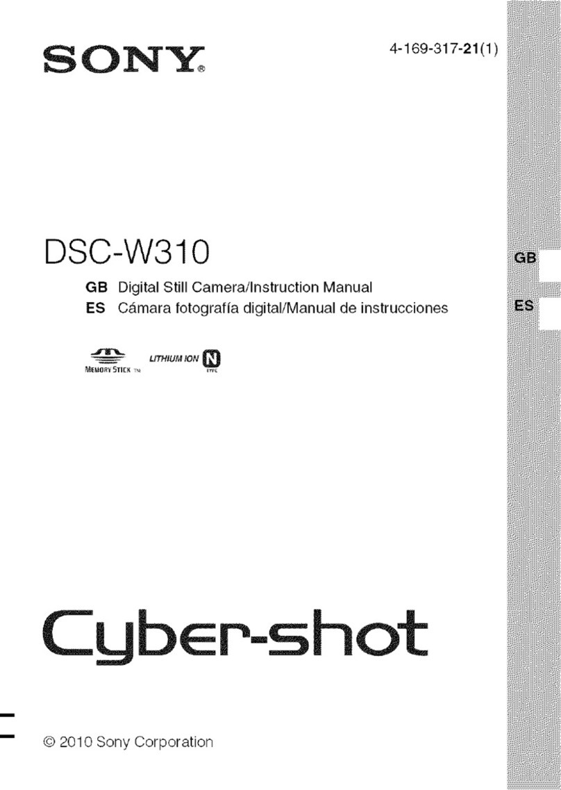 Sony DSC-W310 instruction manual