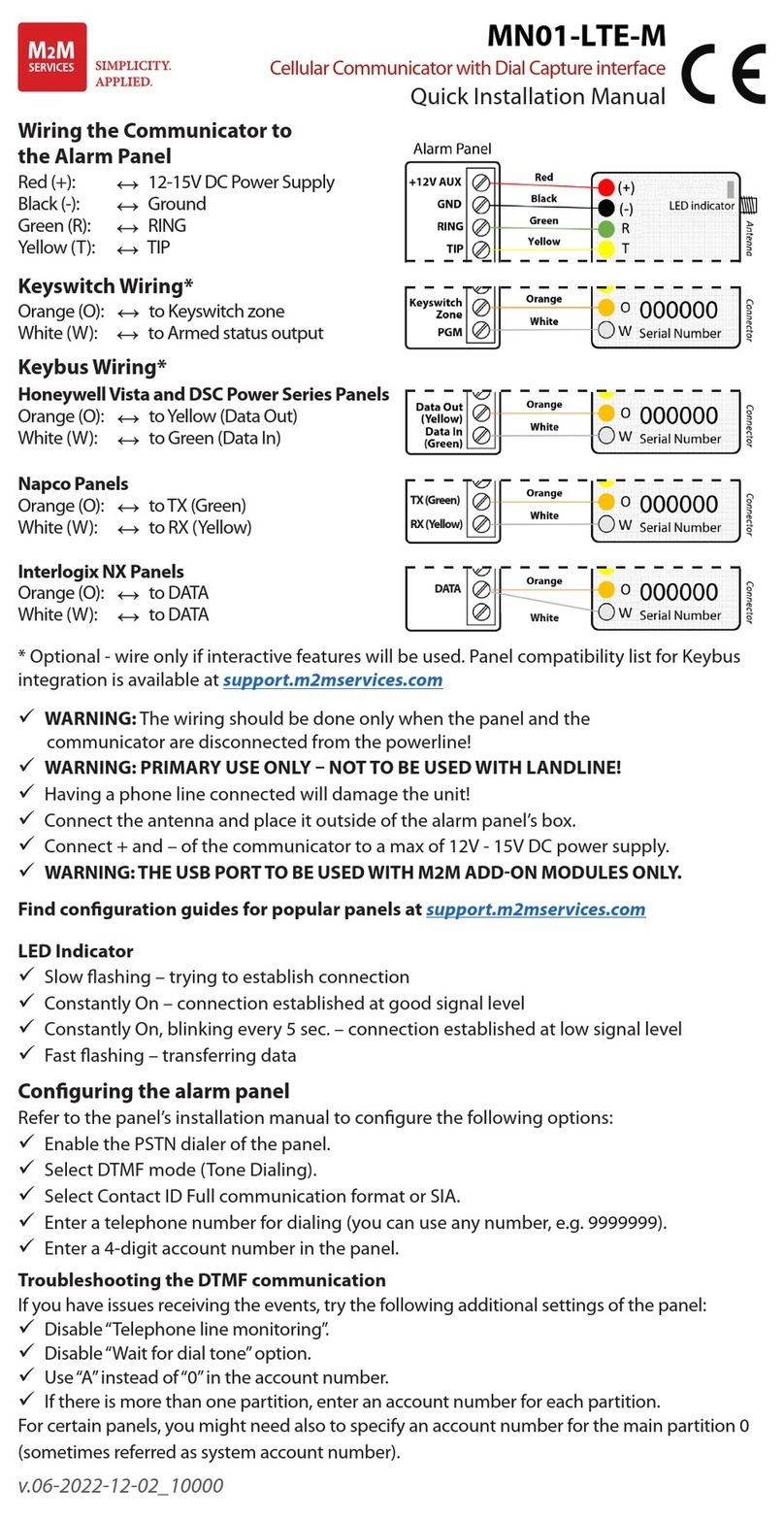 M2M MN01-LTE-M Operating and maintenance instructions