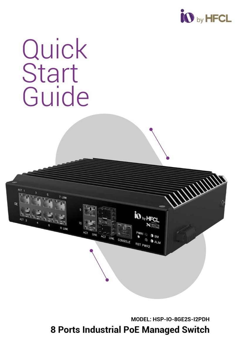 HFCL io HSP-IO-8GE2S-I2PDH quick start guide