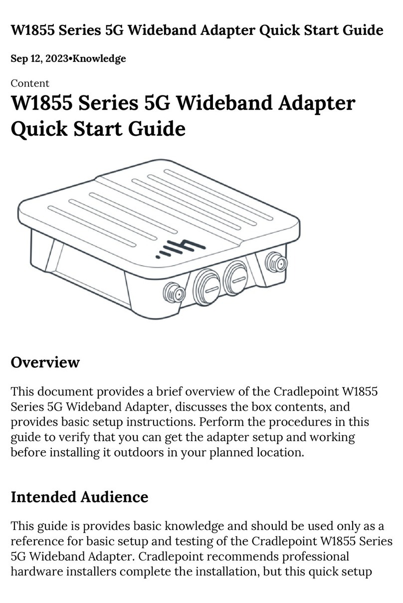Cradlepoint W1855 Series User manual