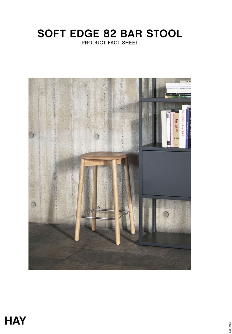 Hay SOFT EDGE 82 BAR STOOL User manual Hay SOFT EDGE 82 BAR STOOL User manual